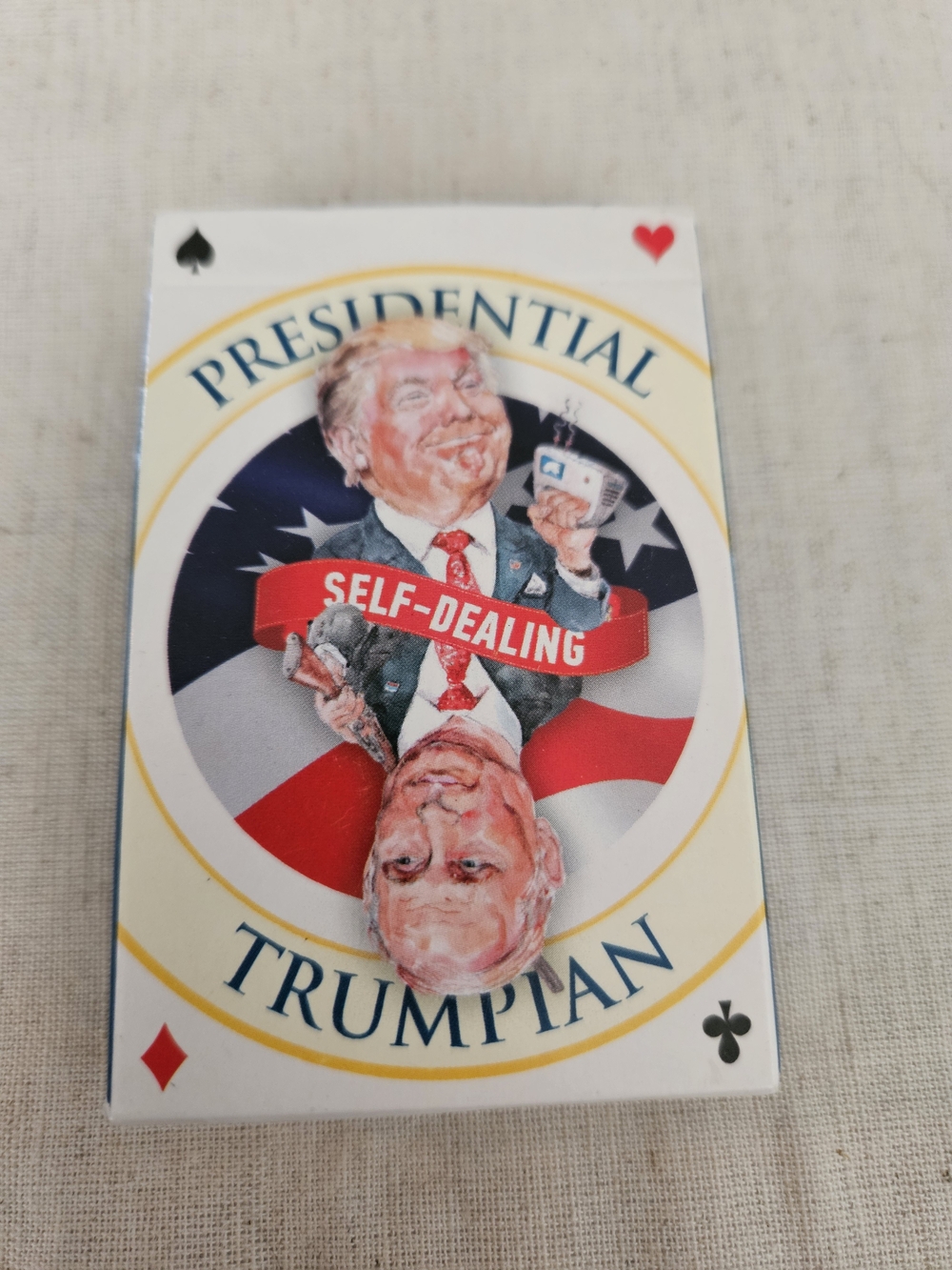 Presidential Self-Dealing Playing Cards - White/Red